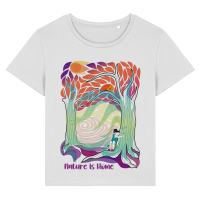 Nature is Home <br> Tricou pentru femei din bumbac organic