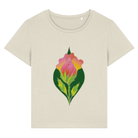 Rose Buddy <br> Tricou pentru femei din bumbac organic